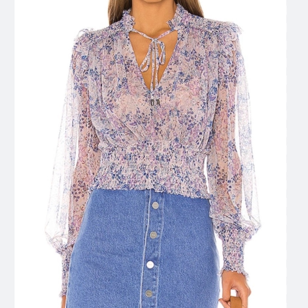 VGUC Free People Twyla Top in Lilac - Size M